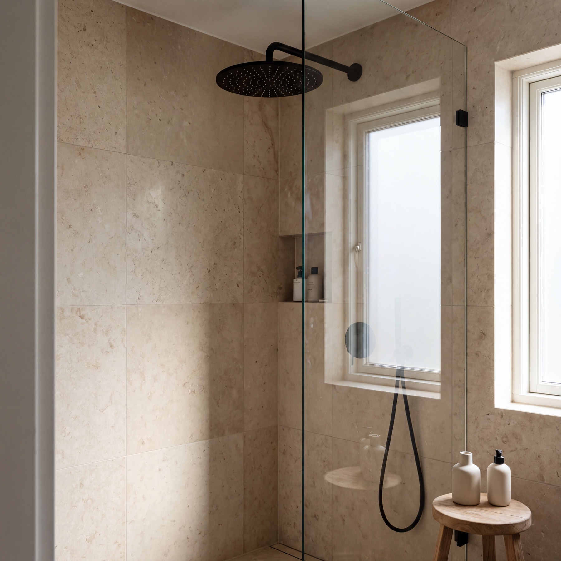 Baño con ducha en Ruzafa
